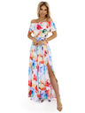 numoco Duga ljetna haljina s remenom - šareni cvjetni uzorak Numoco