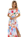 numoco Duga ljetna haljina s remenom - šareni cvjetni uzorak Numoco