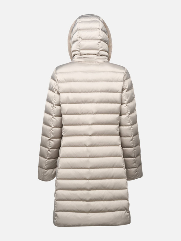 Geox Bež bunda za žene s prošivenim Geox Bettanie