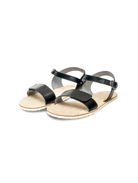 Vasky Vasky Barefoot Sandal Berry crna