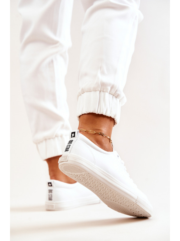 BIG STAR SHOES Ženske kožne tenisice Big Star - bijele