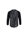 Horsefeathers Biciklistički dres Spike LS - poluton/crni HORSEFEATHERS