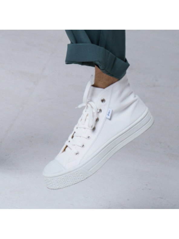 Vasky Muške platnene gležnjače / čizme Vasky Kanvasky Visoke bijele