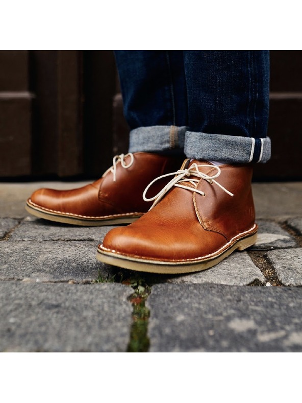 Vasky Muške kožne gležnjače smeđe - proljeće/jesen čizme, cipele Vasky Desert Brown