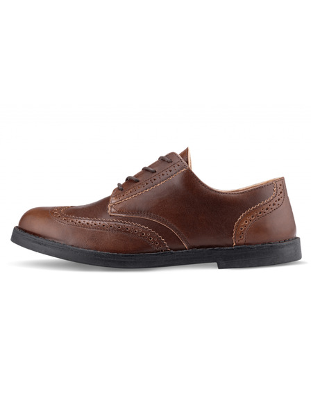 Vasky Muške elegantne kožne gležnjače tamno smeđe - cipele za proljeće/jesen Vasky Brogue Low Dark
