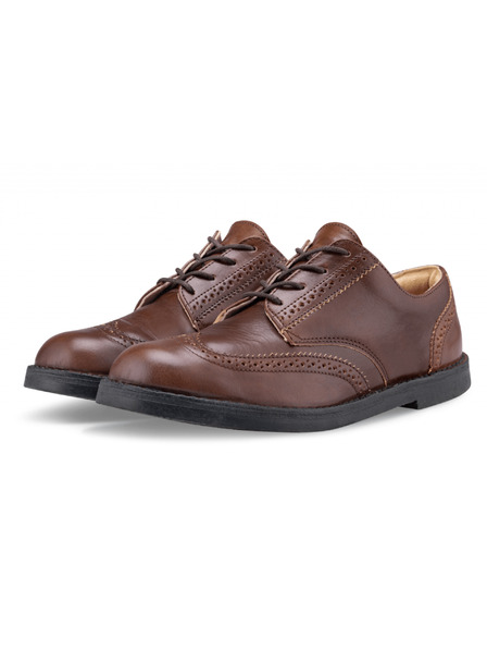 Vasky Muške elegantne kožne gležnjače tamno smeđe - cipele za proljeće/jesen Vasky Brogue Low Dark