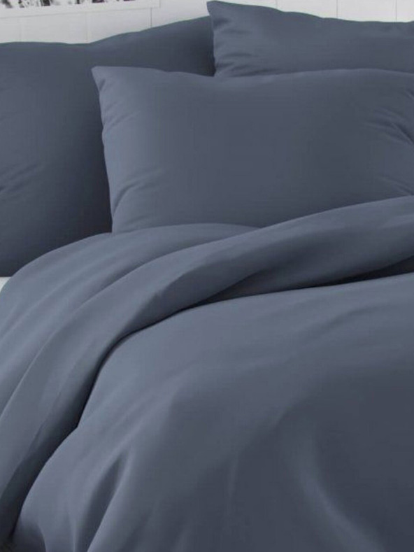 Kvalitex Satenska francuska posteljina LUXURY COLLECTION 1+2, 220x200, 70x90cm tamno siva