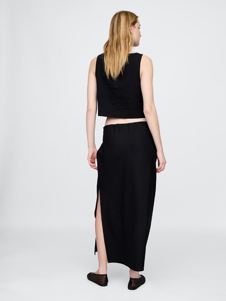 GAP GAP lanena midi suknja