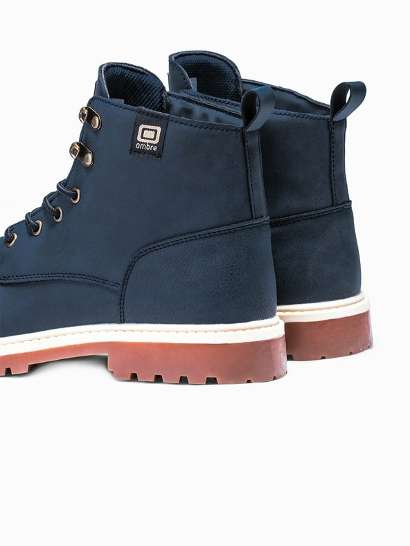 Ombre Clothing Tamnoplave muške zimske čizme do gležnja Ombre odjeća