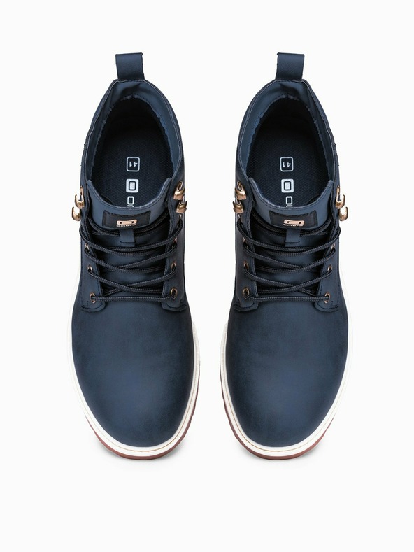 Ombre Clothing Tamnoplave muške zimske čizme do gležnja Ombre odjeća