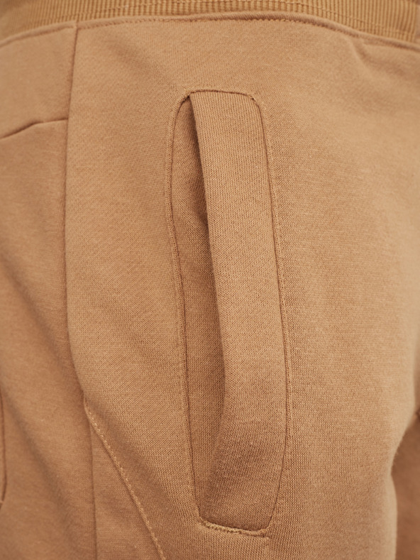 Ombre Clothing Svijetlosmeđe muške osnovne trenirke Ombre Clothing