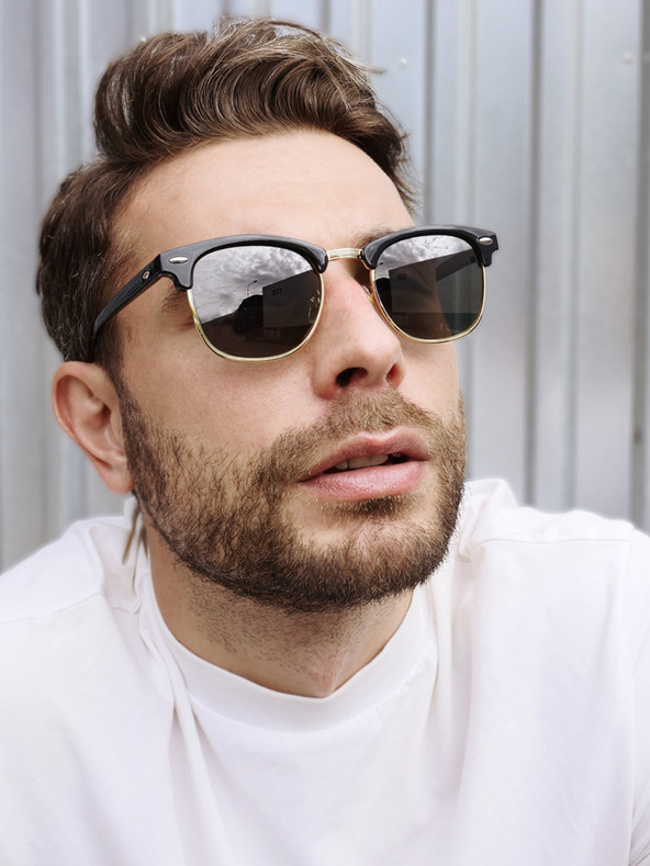 VEYREY VeyRey sunčane naočale s poluokvirom Hayward polarizirane crne