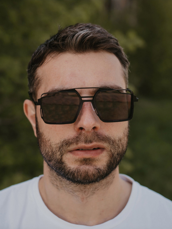 VEYREY Crne uniseks VeyRey Steampunk Sosrael sunčane naočale