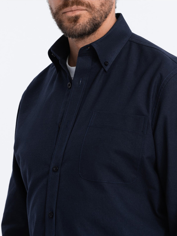 Ombre Clothing Tamnoplava muška košulja Ombre Clothing