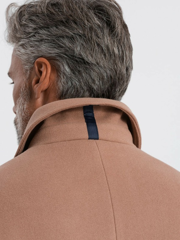 Ombre Clothing Ombre Clothing muški kaput na jedno kopčanje s ovratnikom i podkaputom