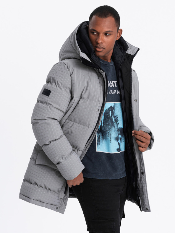 Ombre Clothing Ombre odjeća, muška duga jakna za van