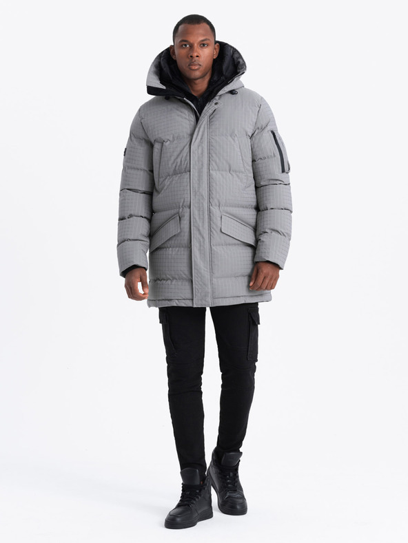 Ombre Clothing Ombre odjeća, muška duga jakna za van