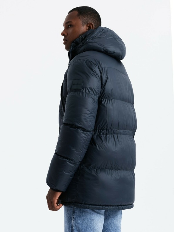 Ombre Clothing Muška duga jakna s džepovima Ombre Clothing