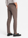 Ombre Clothing Muške chino hlače REGULAR FIT smeđa Ombre odjeća