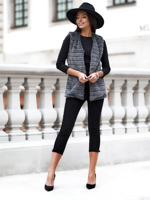 Edoti EDOTI Ženski prsluk, tamno sivi