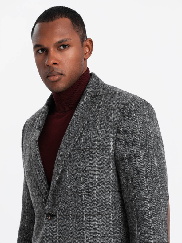 Ombre Clothing Elegantna muška strukturirana pletena jakna Ombre Clothing