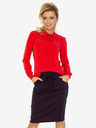 numoco Crvena ženska bluza s Numoco tkanjem