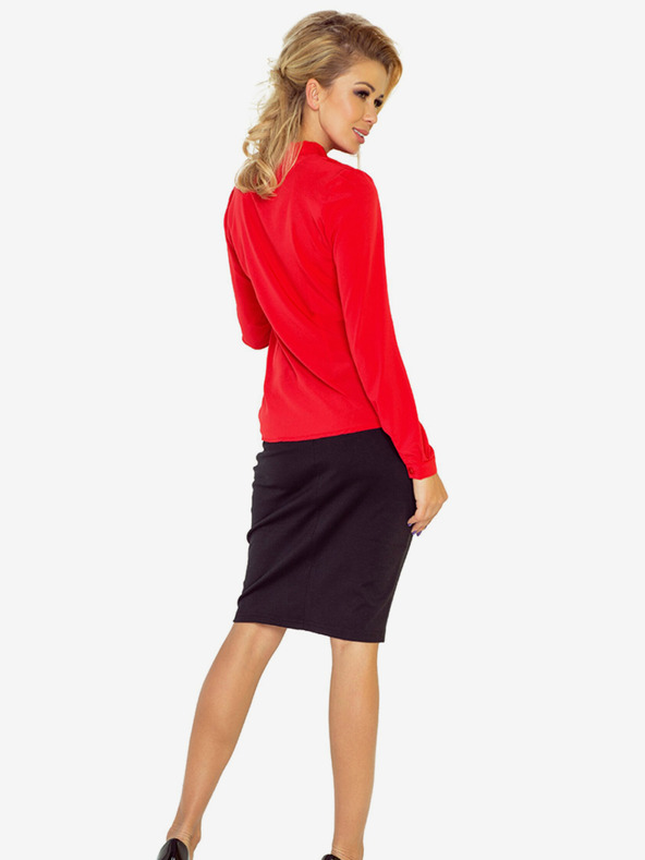 numoco Crvena ženska bluza s Numoco tkanjem