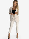 numoco Bež ženski elegantni komplet sakoa i hlača sa Numoco remenom