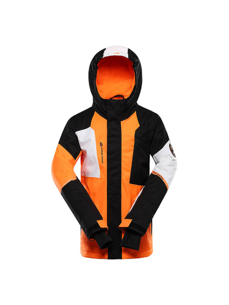 ALPINE PRO Dječja skijaška jakna s ptx snježnom membranom ALPINE PRO DEARO neon shocking narančasta