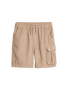 Marks & Spencer Kratke hlače s elastičnim strukom i visokim udjelom lana (2–8 godina) Marks & Spencer bež