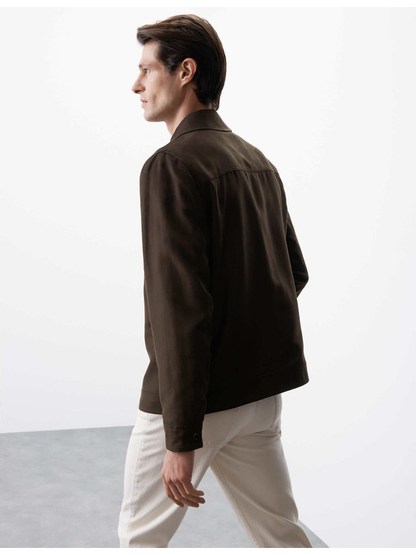 Marks & Spencer Košulja od umjetne brušene kože Marks & Spencer, smeđa