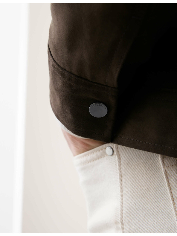 Marks & Spencer Košulja od umjetne brušene kože Marks & Spencer, smeđa