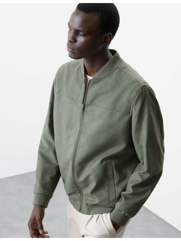 Marks & Spencer Bomber jakna od umjetne brušene kože Marks & Spencer, zelena