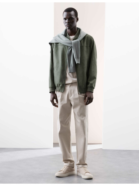 Marks & Spencer Bomber jakna od umjetne brušene kože Marks & Spencer, zelena