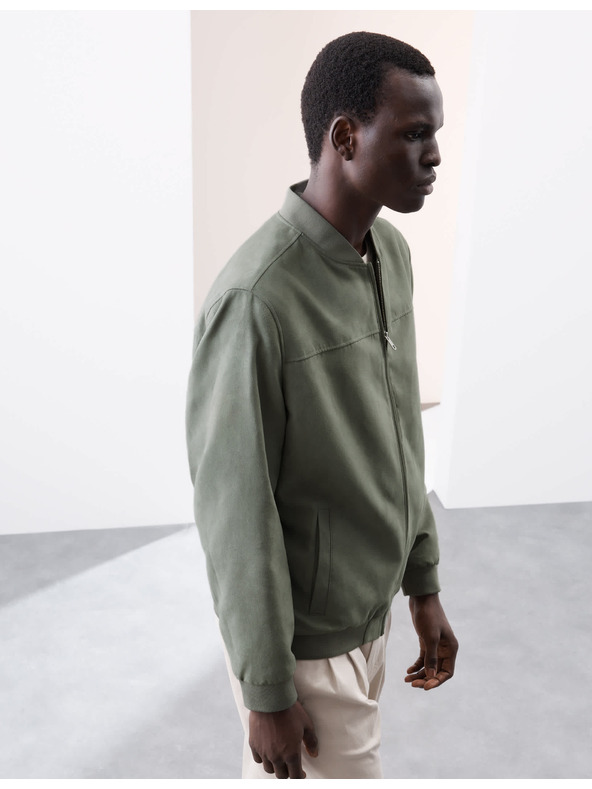 Marks & Spencer Bomber jakna od umjetne brušene kože Marks & Spencer, zelena