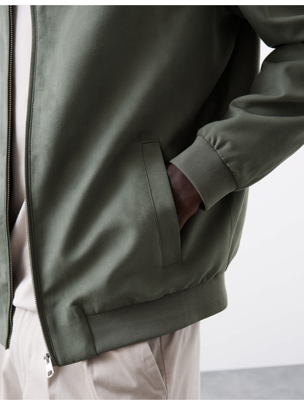 Marks & Spencer Bomber jakna od umjetne brušene kože Marks & Spencer, zelena