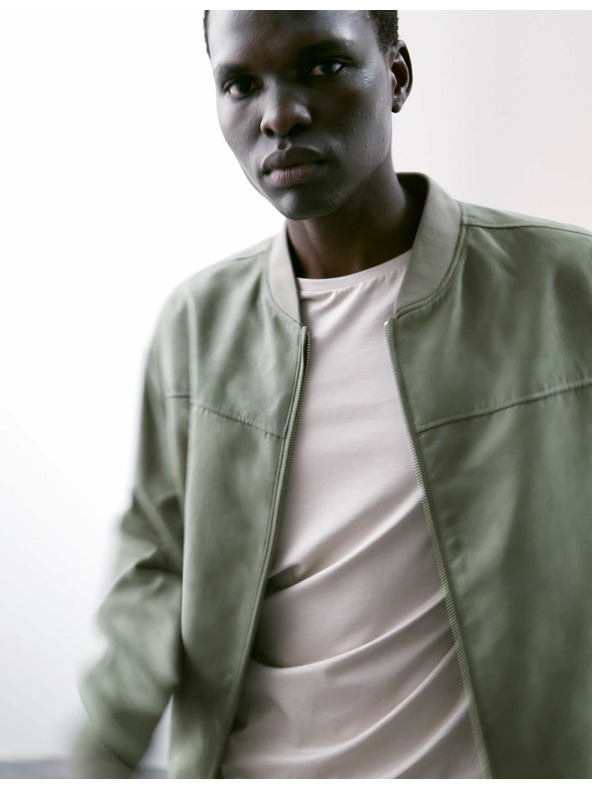 Marks & Spencer Bomber jakna od umjetne brušene kože Marks & Spencer, zelena