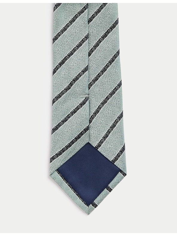 Marks & Spencer Prugasta kravata od čiste svile Marks & Spencer zelena