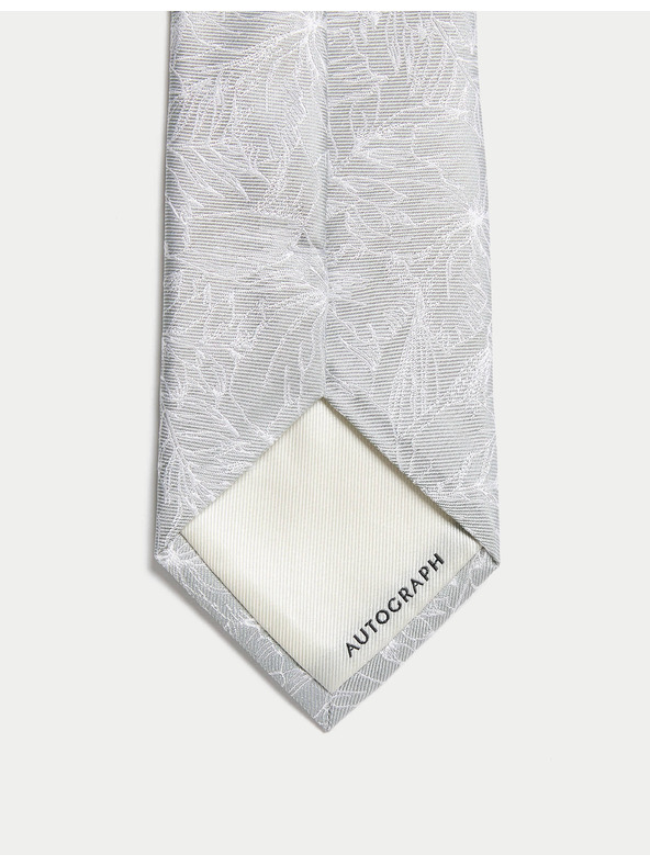 Marks & Spencer Cvjetna kravata od 100% svile Marks & Spencer zelena