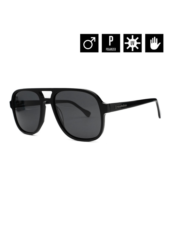 Horsefeathers Sunčane naočale Corp - sjajno crna/siva KONJSKA FEATHERS