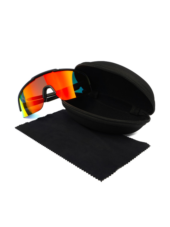 Horsefeathers Biciklističke naočale Recoil - mat crne/mirror red HORSEFEATHERS