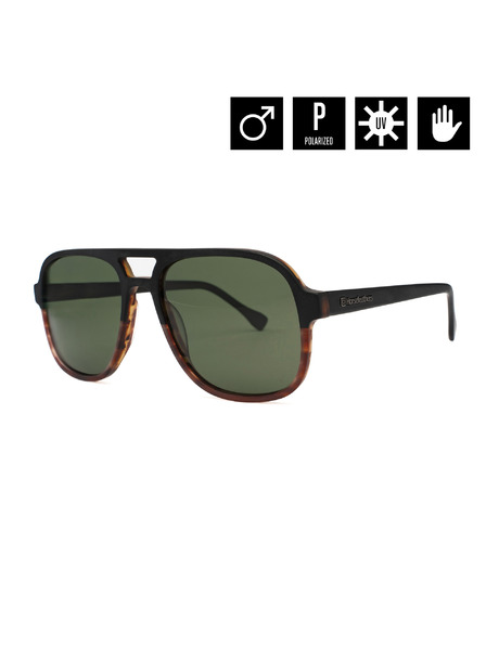 Horsefeathers Sunčane naočale Corp - mat havana/sivo zelene HORSEFEATHERS