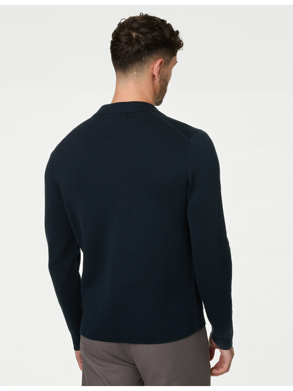 Marks & Spencer Marks & Spencer tamnoplava jakna od pamuka i modalnog pletiva