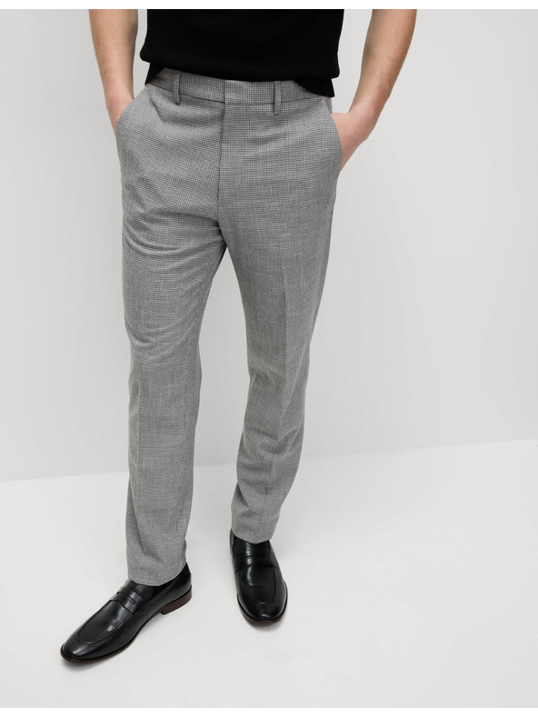 Marks & Spencer Uzorkovane formalne hlačice uskog kroja Marks & Spencer crna