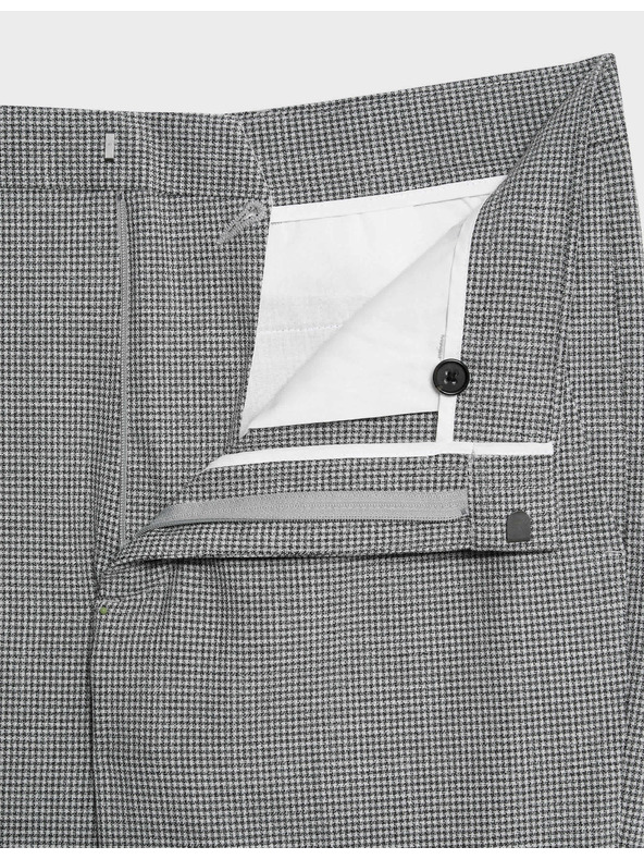 Marks & Spencer Uzorkovane formalne hlačice uskog kroja Marks & Spencer crna