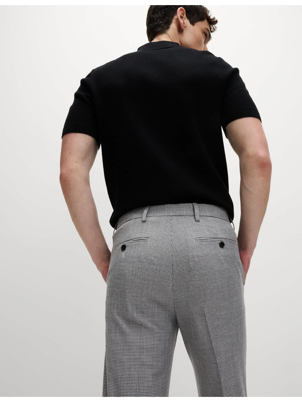 Marks & Spencer Uzorkovane formalne hlačice uskog kroja Marks & Spencer crna