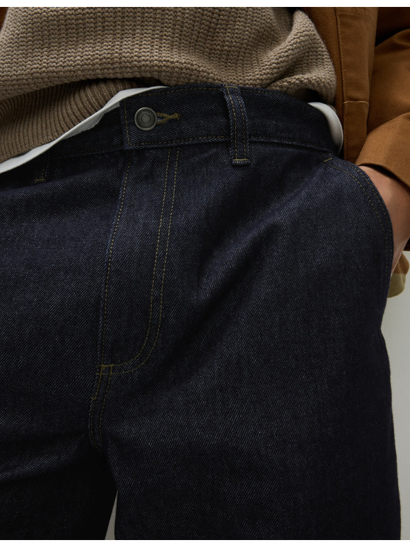 Marks & Spencer Lagane traper kratke hlače ravnog kroja Marks & Spencer mornarsko plava