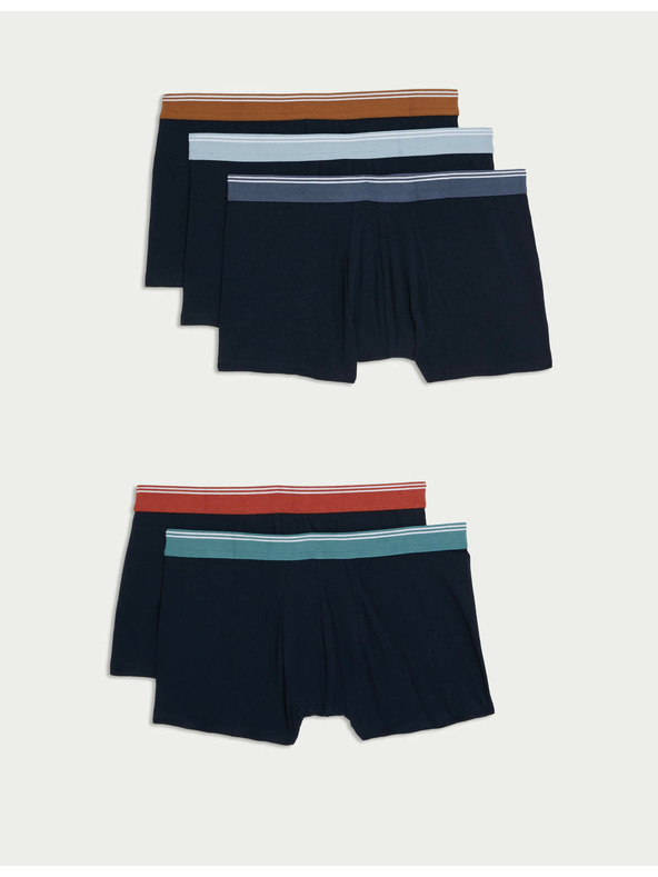 Marks & Spencer Bokserice s visokim udjelom pamuka i tehnologijom Cool & Fresh™, 5 komada u pakiranju Marks & Spencer mornarsko plava