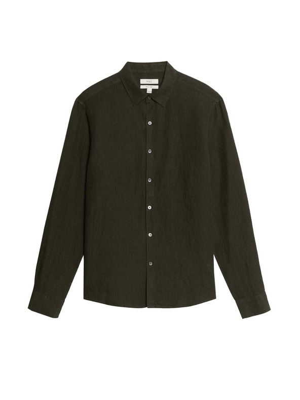 Marks & Spencer Košulja od čistog lana Marks & Spencer zelena