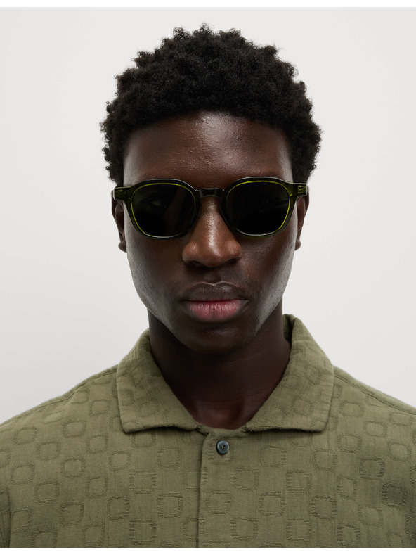 Marks & Spencer Teksturirana košulja od čiste pamučne tkanine u nažlijebenoj obradi Marks & Spencer zelena